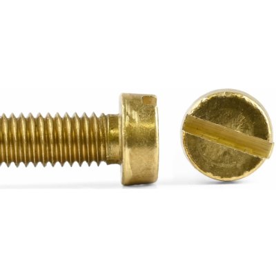 Šroub válcová hl. drážka mosaz, DIN 84 - M5x35 – Zboží Mobilmania