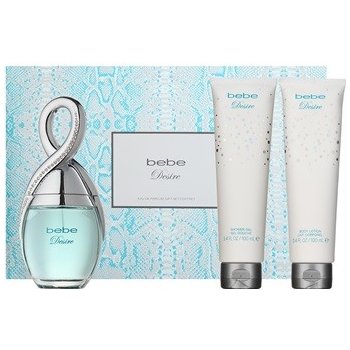 Bebe Perfumes Desire EDP 100 ml + tělové mléko 100 ml + sprchový gel 100 ml dárková sada