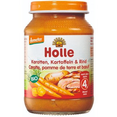 Holle Bio dětská přesnídávka Mrkev, brambor a hovězí maso 190 g – Zboží Mobilmania