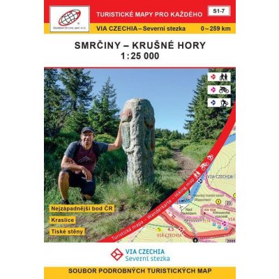 Via Czechia - Severní stezka - soubor map 1:25 000 - Smrčiny - Krušné hory S1-7, 0-259 km - Geodézie On Line – Hledejceny.cz