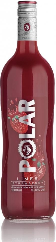 Polar Limes Strawberry 10,5% 1 l (holá láhev)