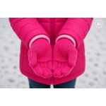 Boma Glory dětské pletené zimní rukavice magenta – Hledejceny.cz