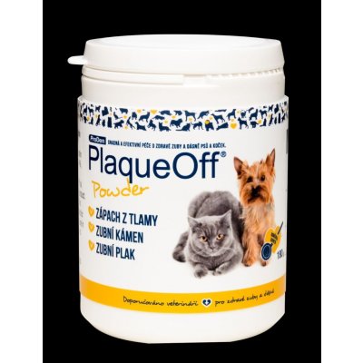 ProDen PlaqueOff Powder pro psy a kočky zubní kámen 180 g – Zboží Mobilmania