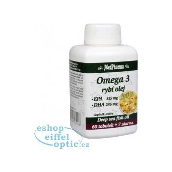 MedPharma Omega 3 rybí olej Forte 67 kapslí