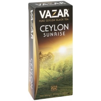 Vazar Black Ceylon Sunrise 25 sáčků