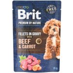 Brit Premium by Nature Adult Dog Fillets in Gravy with Beef & Carrot 85 g – Hledejceny.cz
