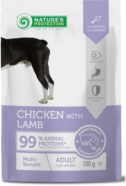 Nature\'s Protection Adult Multi Benefit Chicken and Lamb 100 g