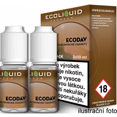 Ecoliquid Premium 2Pack ECODAV 2 x 10 ml 3 mg – Zboží Mobilmania