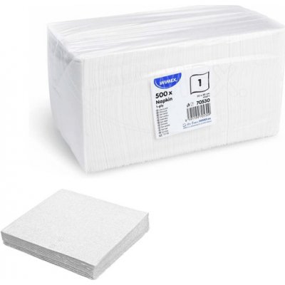 GASTRO ubrousky papírové EKO 1vrst. bílé 30x30cm – Sleviste.cz