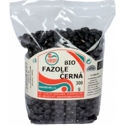 Sunfood Bio černá fazole 300 g – Zboží Dáma