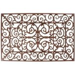 ESSCHERT DESIGN Litinová BEST FOR BOOTS obdelníková s ornamenty červeno-hnědá 72 x 46 cm – Zboží Dáma