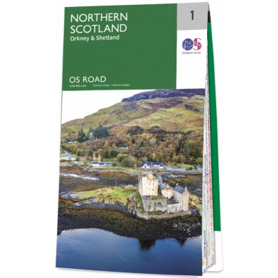 Ordnance Survay vydavatelství mapa Northern Scotland (Orkney & Shetland) 1:250 t. (č.1)