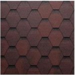 Tegola ECO ROOF Hexagonal červená 1m² – HobbyKompas.cz