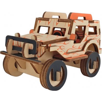 Woodcraft Dřevěné 3D puzzle Jeep, 40 ks – Hledejceny.cz
