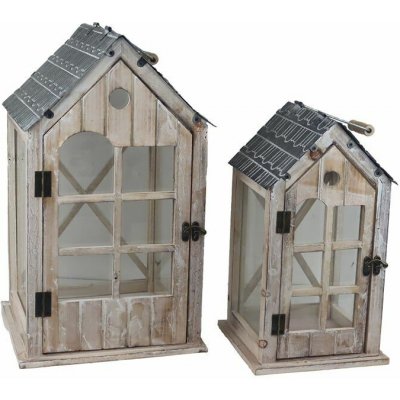 Dřevěná lucerna, S/2 D7208 – Hledejceny.cz