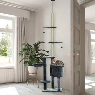 PawHut Škrabadlo 55 x 45 x 220-265 cm – Zboží Dáma