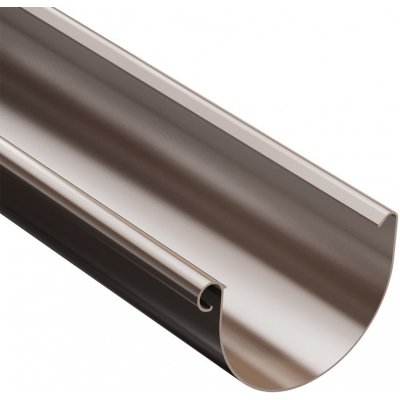 Gutta Aqua okapový žlab 125 x 4000 mm hnědý plastový – Sleviste.cz