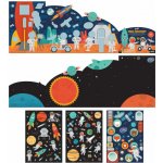 Petit Collage Znovupoužitelné samolepky se scénou Vesmírný průzkum – Hledejceny.cz