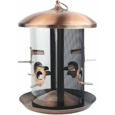 Garden & Fun Krmítko pro ptáky závěsné 2 v 1 24 x 33 cm kovové – Hledejceny.cz