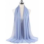 Šifónový šál přes společenské šaty Blankytně modrá – Zboží Dáma