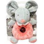Teddies Chrastítko myš plyš 15x22cm růžové – Zboží Dáma