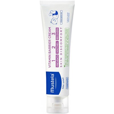 Mustela Bébé Vitamin Barrier Cream krém na dětskou pokožku proti vzniku opruzenin 50 ml