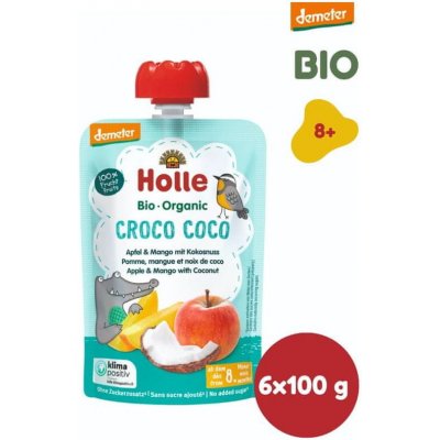 Holle Bio pyré jablko mango kokos 6 x 100 g – Zbozi.Blesk.cz