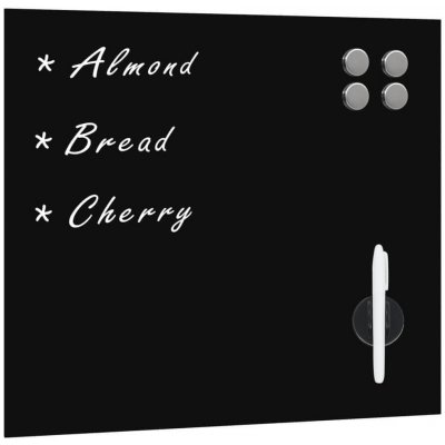Greatstore Nástěnná magnetická tabule sklo 40 x 40 cm – Zboží Živě