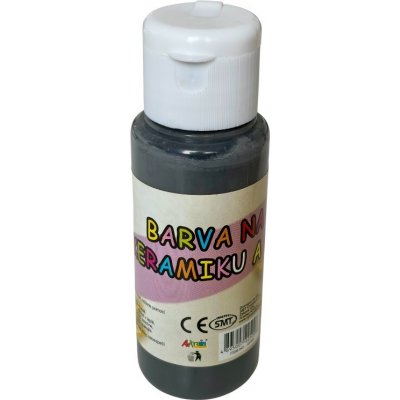 Creatoys Barva na keramiku a sklo 60 ml šedá bez zapékání – Zboží Dáma