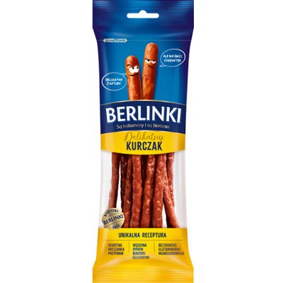 Berlinki Kabanosy kuřecí 85 g – Zboží Mobilmania