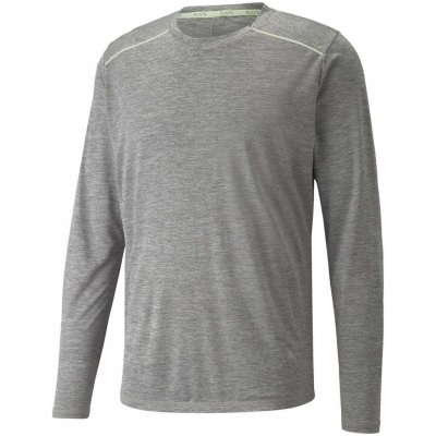 Puma RUN LS TEE MEDIUM GRAY HEATHER 52140303 šedá – Sleviste.cz