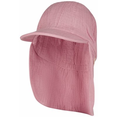 Dětský UV klobouk s plachetkou z bio mušelínu rosa STERNTALER – Sleviste.cz