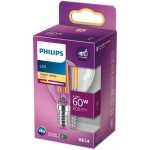 Philips LED kapka filament E14 60W 2700K 7W filament – Hledejceny.cz