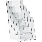 A-Z Reklama CZ plastový zásobník na letáky nad sebou stojací 4 x DL 1/3A4 – Zbozi.Blesk.cz