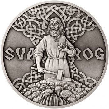 Česká mincovna Stříbrná mince Bohové světa Svarog stand 155,5 g