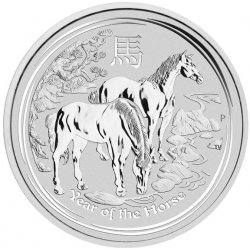 The Perth Mint Stříbrná mince Lunární série II Rok Koně 2014 1 oz