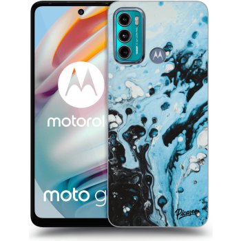 Pouzdro Picasee silikonové Motorola Moto G60 - Organic blue čiré