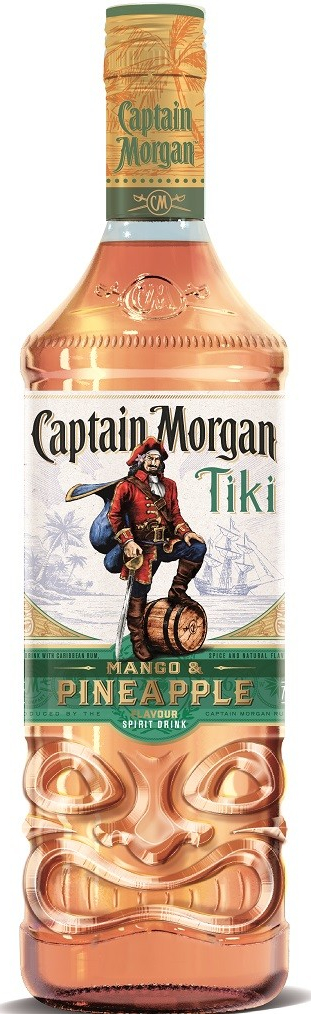 Captain Morgan Tiki Mango & Pineapple 25% 0,7 l (holá láhev)