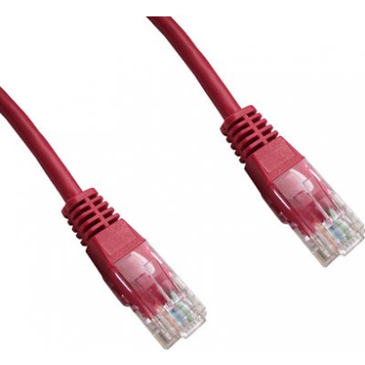 Datacom 1562 Patch kabel UTP, cat.5e, RJ45, 10m, červený – Sleviste.cz