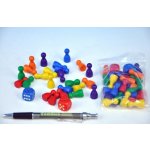 Detoa Figurky dřevo 25mm 24ks 6 barev – Sleviste.cz