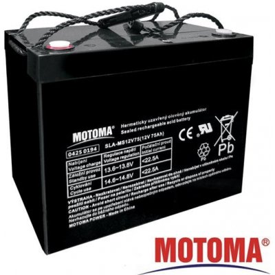 Motoma 12V 75Ah – Zboží Mobilmania