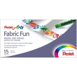 Pentel PTS Voskovky na textil 15 barev – Zboží Dáma
