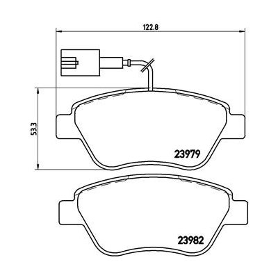 BREMBO Sada brzdových destiček, kotoučová brzda P 23 108 – Hledejceny.cz