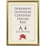 Tradag Rámeček zlatý UH A4 - 21x29,7 – Zboží Živě