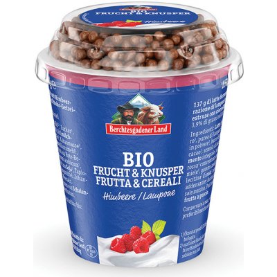 BGL Bio malinový jogurt s čokoládovými kuličkami 150 g