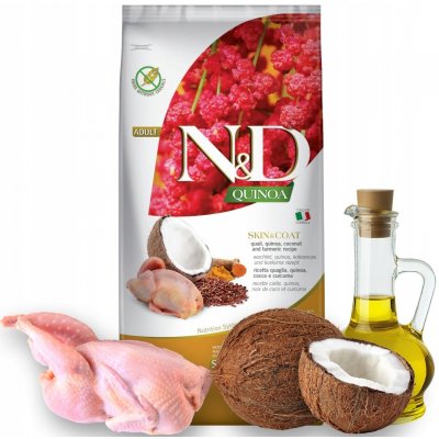 N&D GF Quinoa Cat Skin&Coat Quail & Coconut 1,5 kg – Zboží Mobilmania