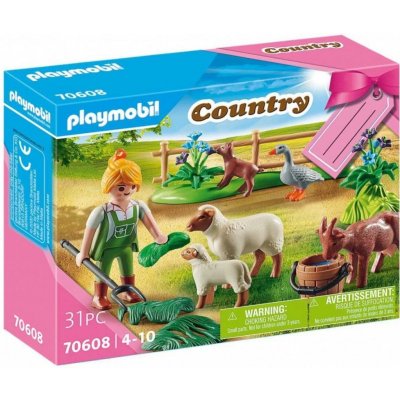 Playmobil 70608 Farmářka se zvířaty – Zboží Mobilmania