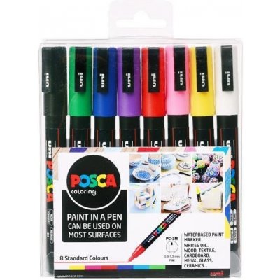 Posca Sada akrylových popisovačů 0,9-1,3 mm - základní barvy 8 ks – Zboží Mobilmania