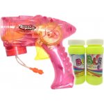 DQ Bublifuková pistole se světlem růžová – Zboží Mobilmania