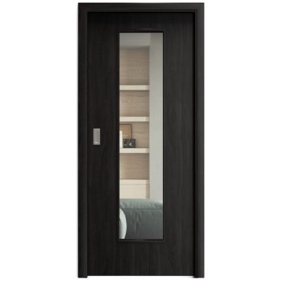 Sapeli Elegant Komfort M55 posuvné ořech královský 70 x 197 cm Čiré sklo – Hledejceny.cz